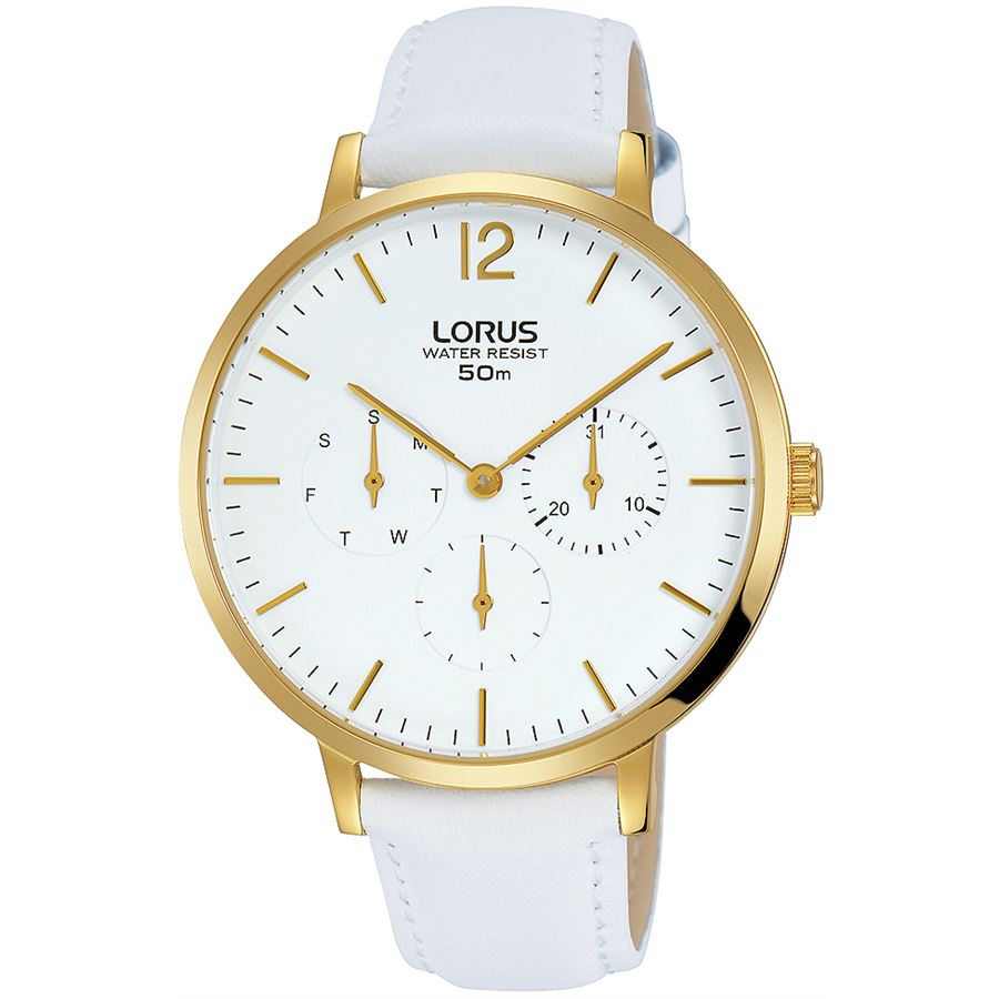 Lorus Rp690cx9 Bayan Beyaz Deri Kay l Kol Saati Gunduz Saat