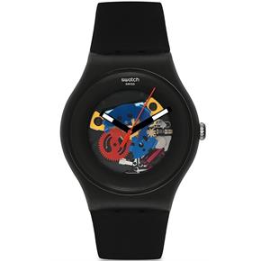 Swatch So29b107 BLACK LACQUERED AGAIN
