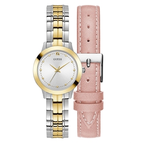 Guess Gugw0348l1 Çift Kordonlu Kadın Kol Saat Seti