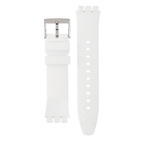 Swatch Sistem 51 Beyaz Silikon Kordon Ayıs406