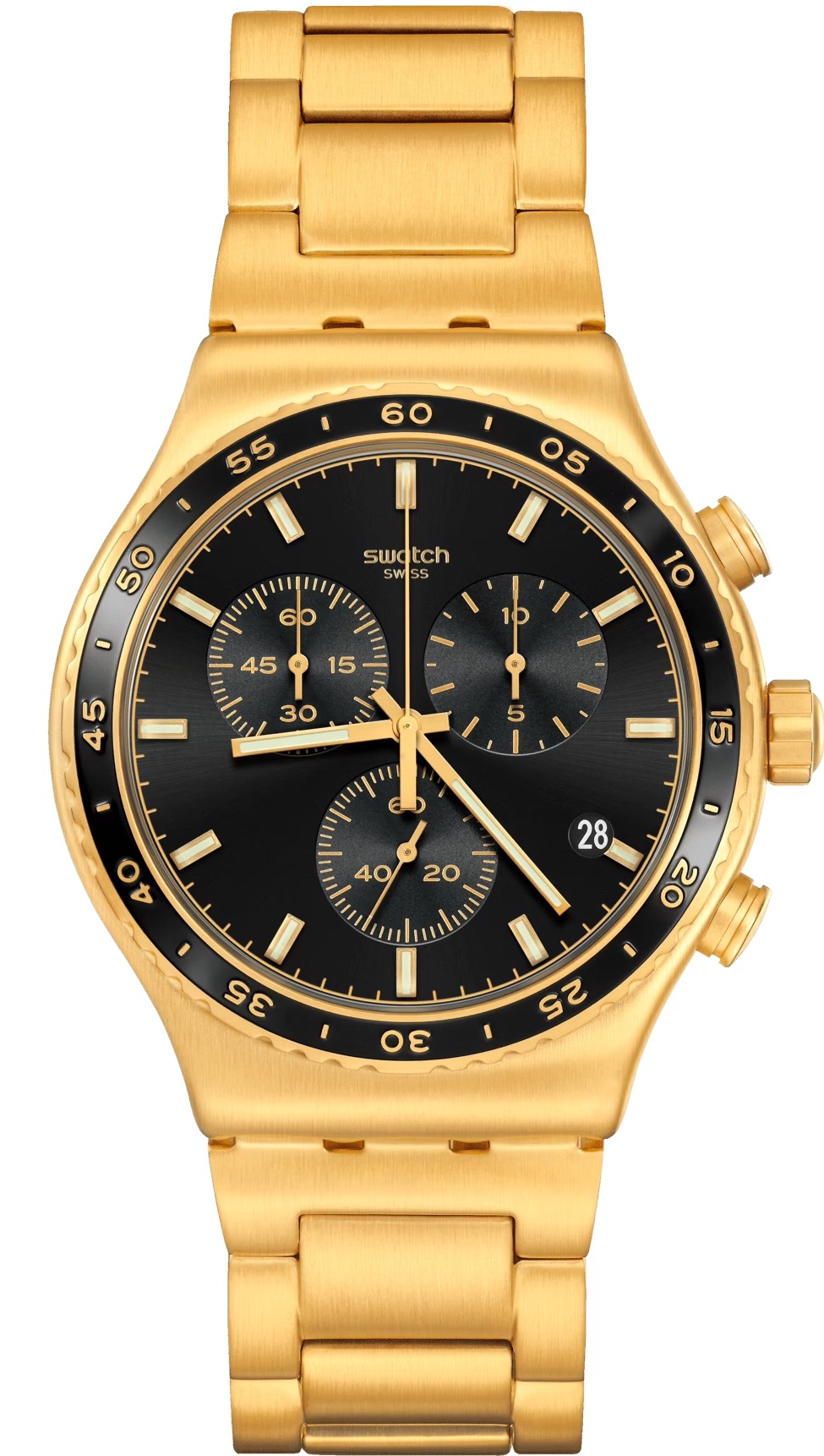 Swatch Yvg418g In The Black Kol Saati | Gündüz Saat Swatch Yvg418g In The Black Kol Saati | Gündüz Saat