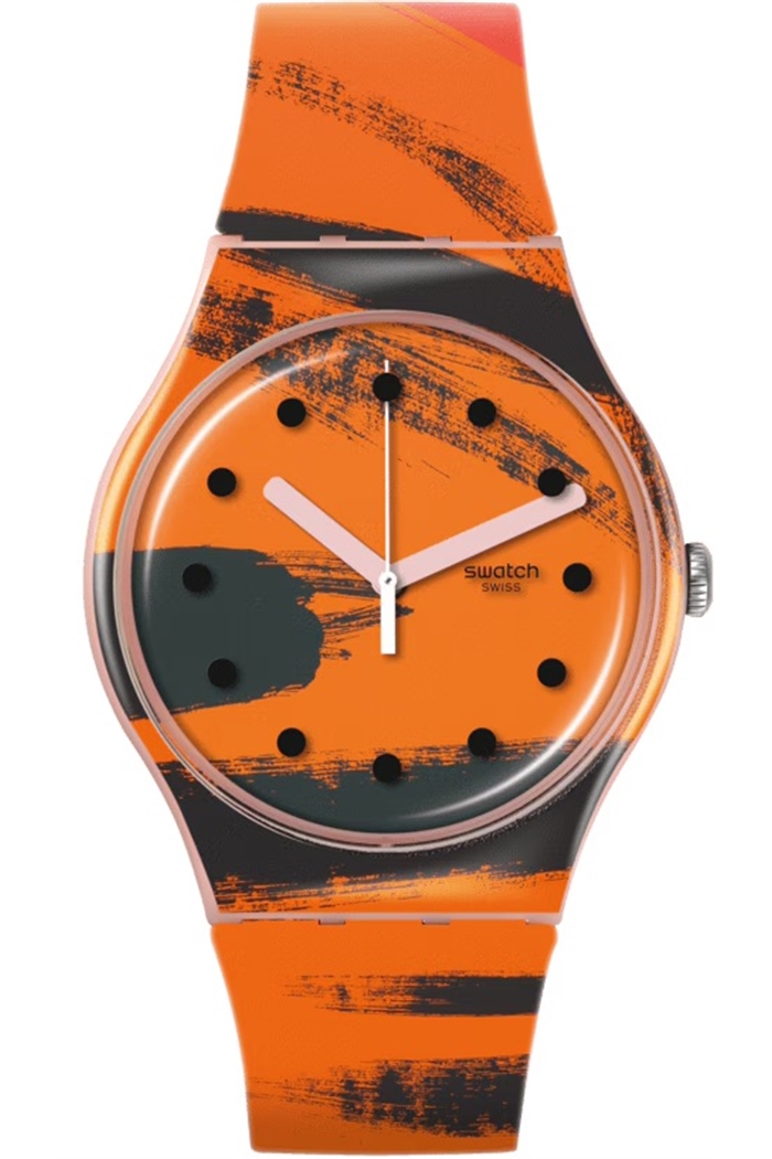 Swatch Suoz362 Barns-Graham's Orange And Red On Pink
