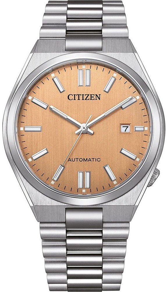 CITIZEN ベージュレザー Citizen Tsuyosa Nj0159-86Z Otomatik Erkek Kol Saati | Gündüz Saat
