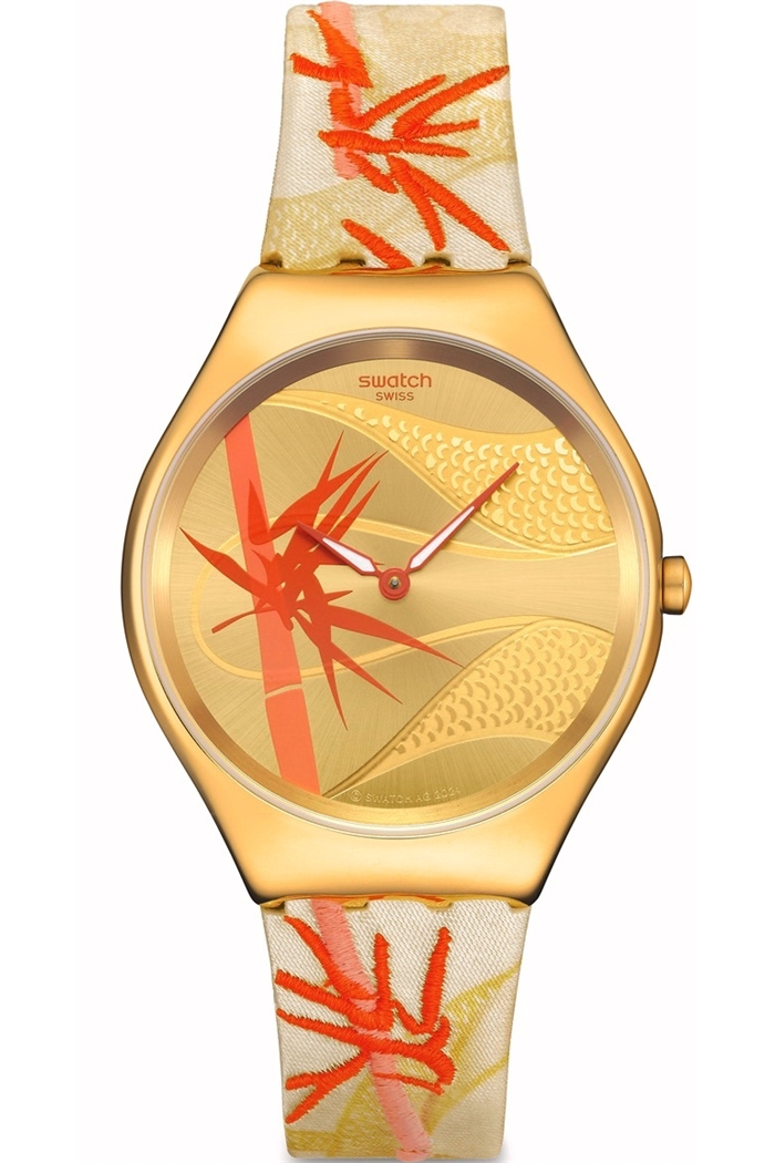 Swatch Syxz105 GOLDEN RED BAMBOO