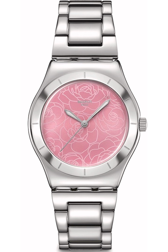 Swatch Irony Petal Charm Kadın Paslanmaz Çelik Pembe Kadranlı Saat Yls234g