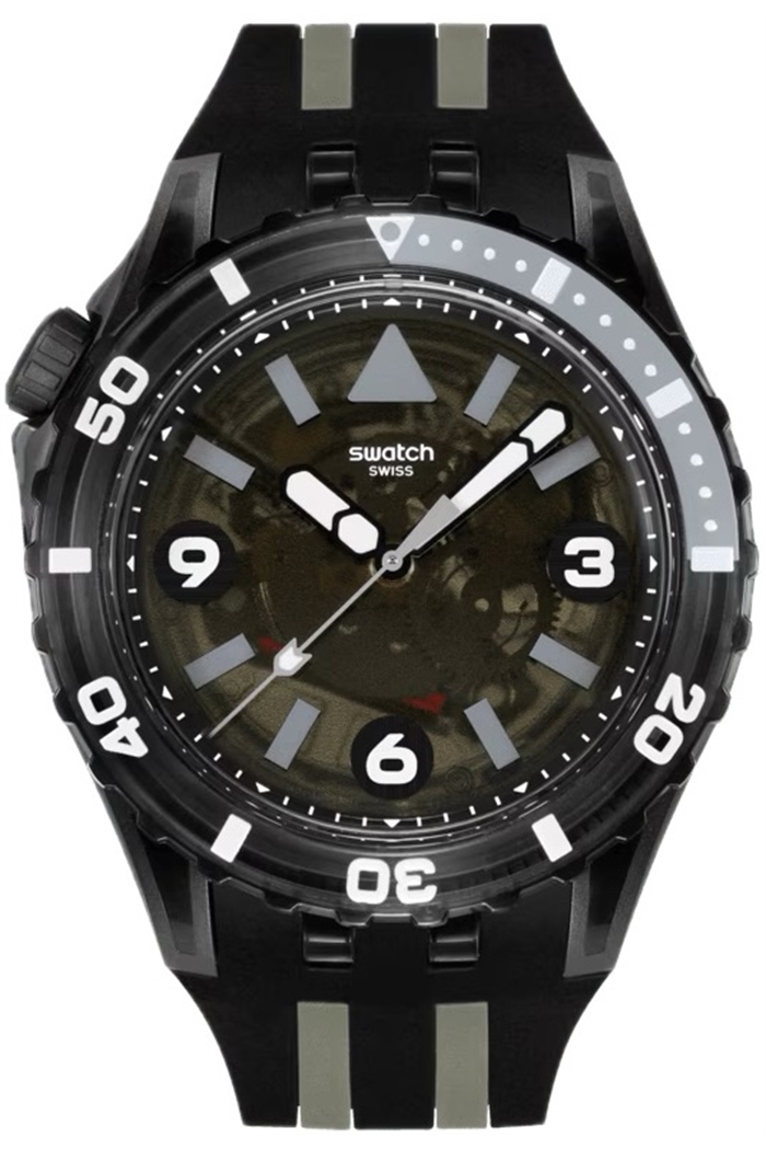 Swatch Sscu09b100 Black Sea Nettle Unisex Polimer Saat