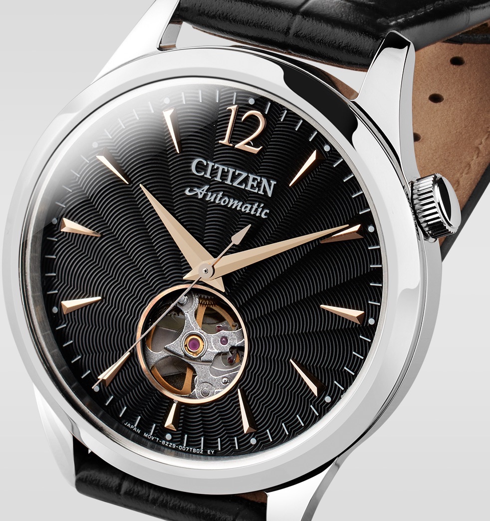 Citizen Mechanical Open-Heart Nh9131-14EE
