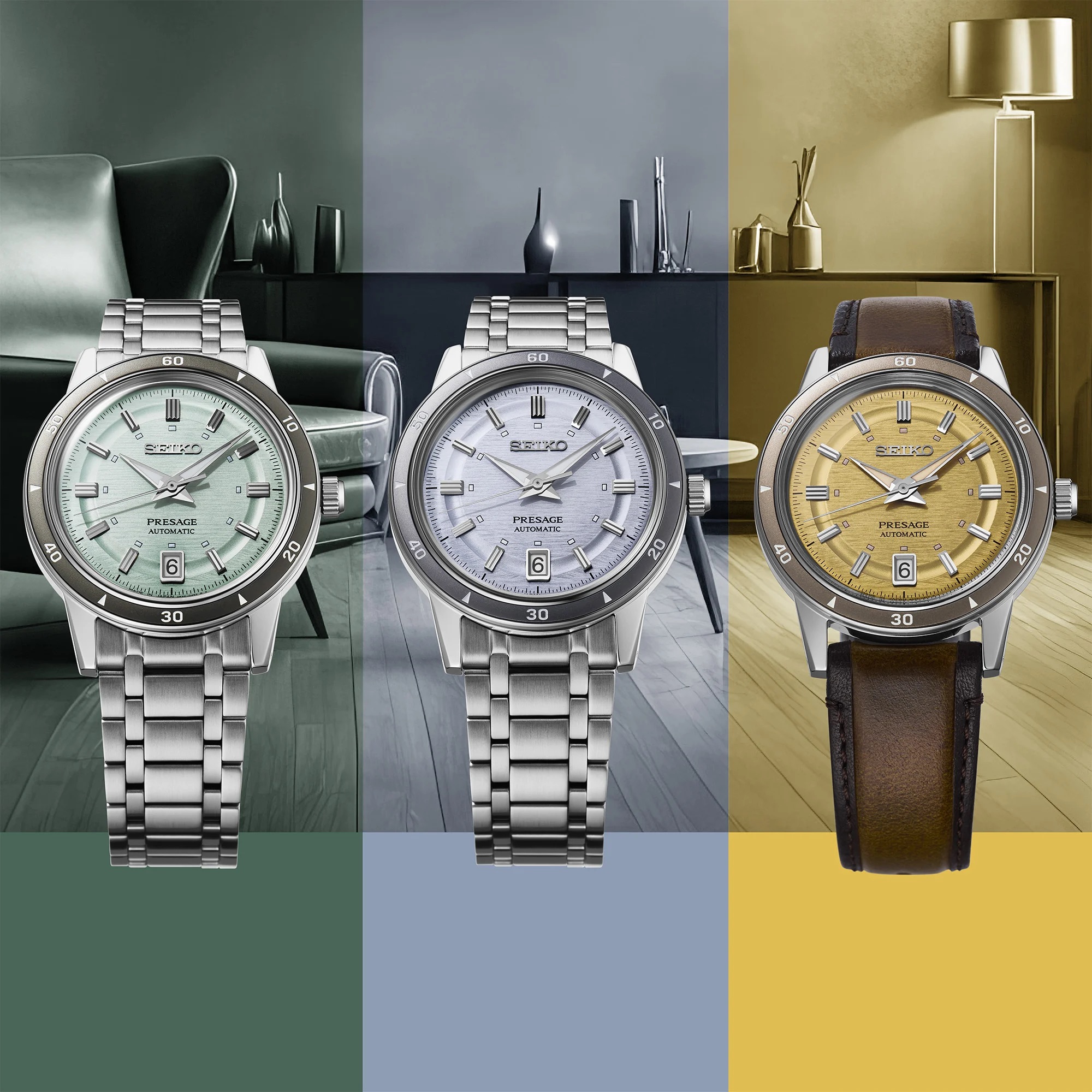 Seiko Presage Style 60s in Golden Yellow SRPL75J1