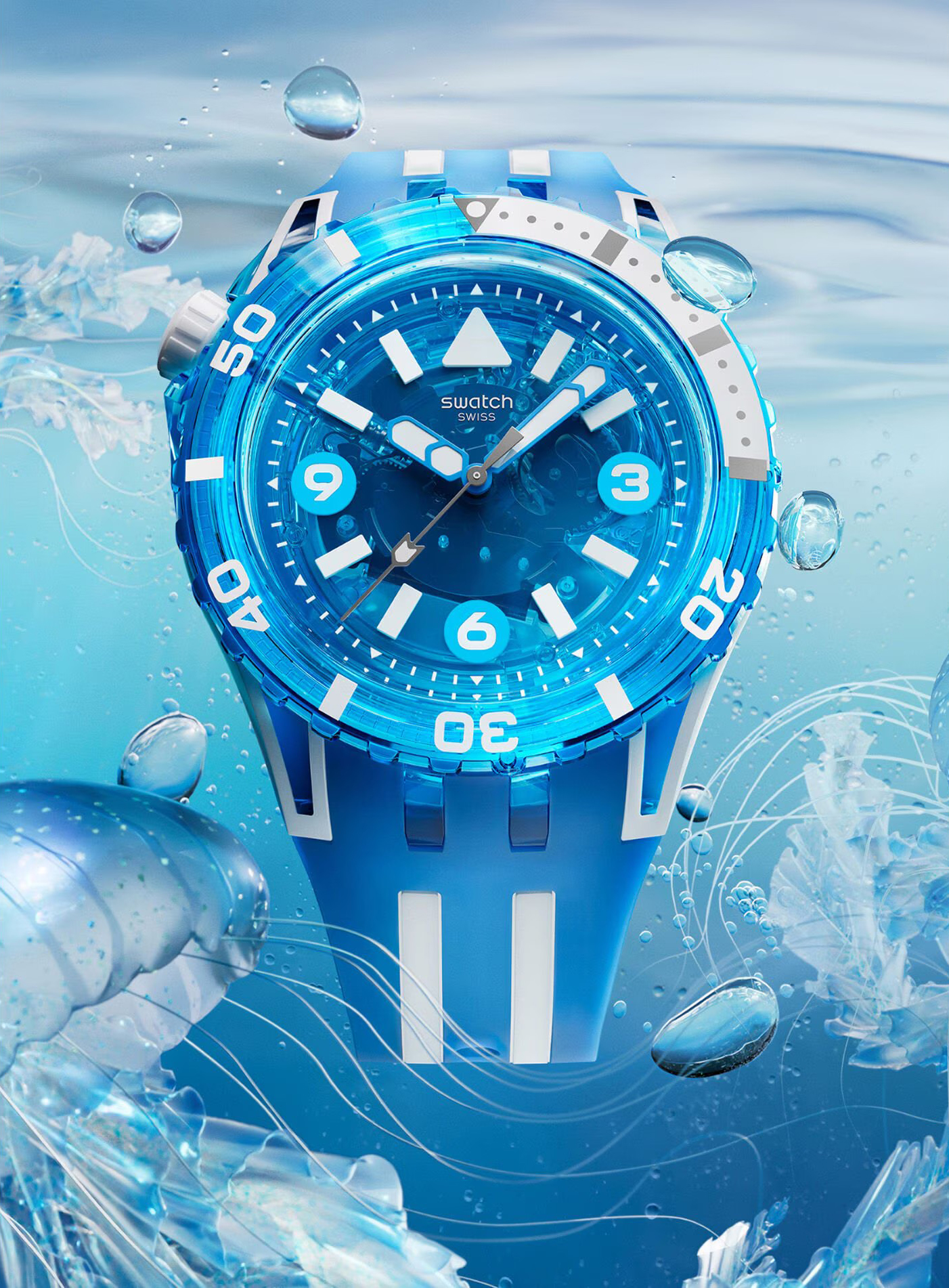Swatch SCUBAQUA BLUE FIRE SSCU09S100