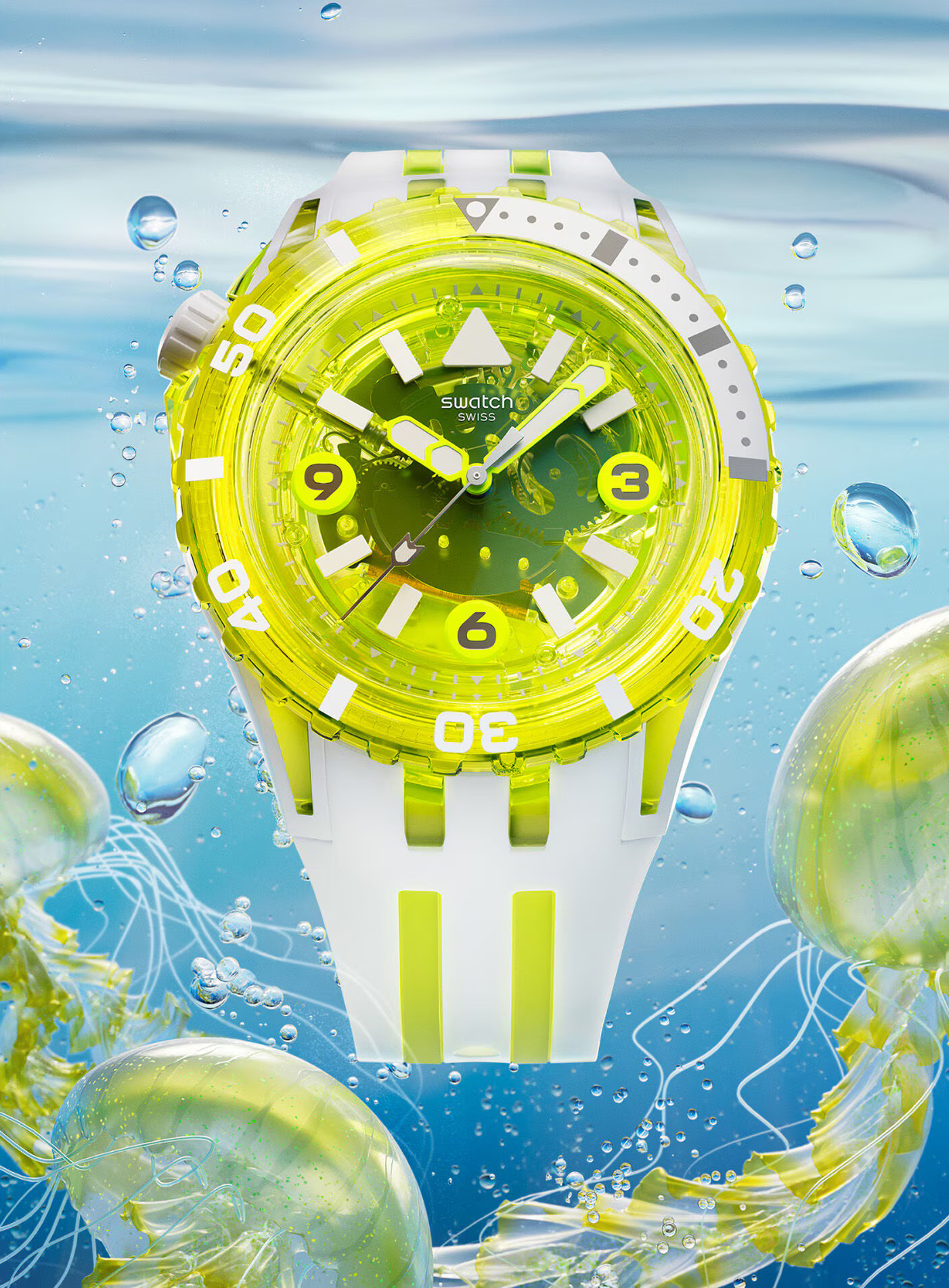 Swatch SCUBAQUA EGG YOLK SSCU09J100