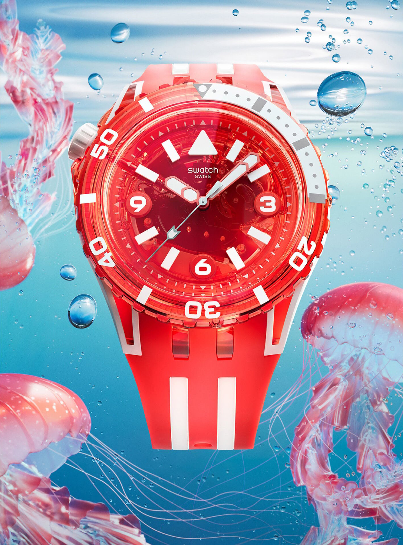 Swatch SCUBAQUA LION'S MANE SSCU09R100